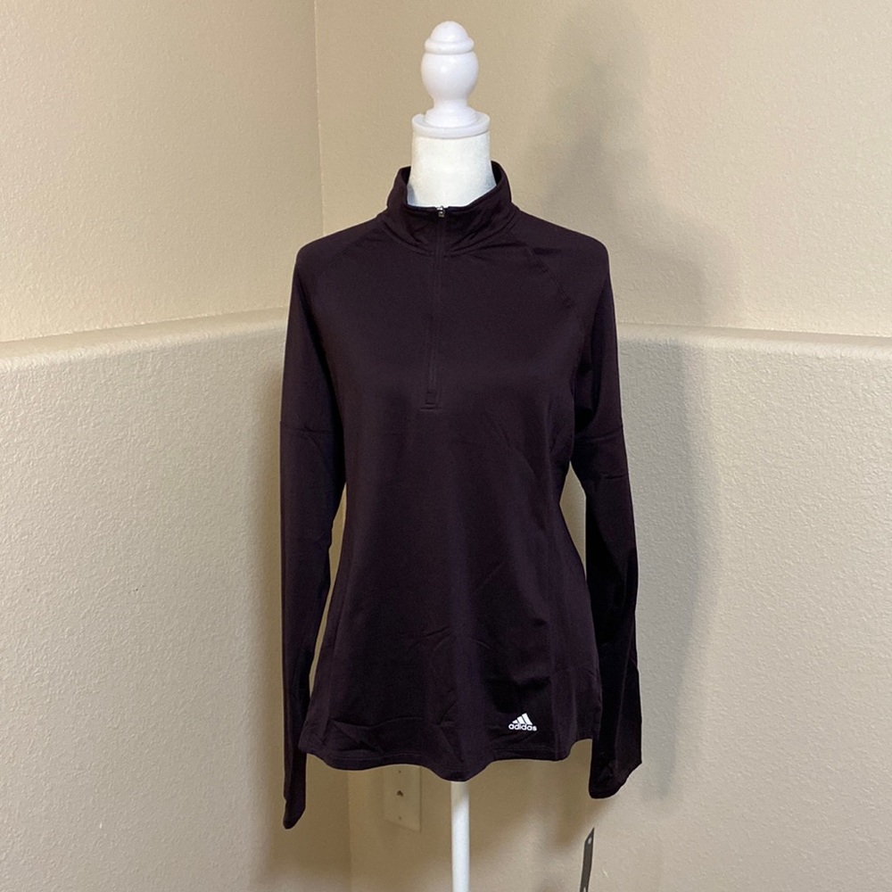 Adidas Golf NWT 1/4 Zip Purple pullover size Large